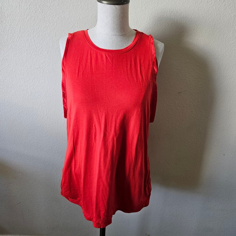 Athleta Orange Red Workout Tank Medium